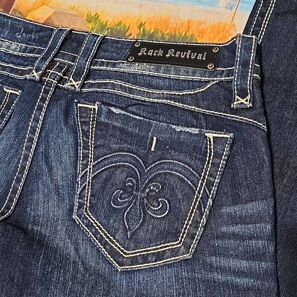 Rock Revival Adele Straight Jeans Size 31 - Picture 6 of 6